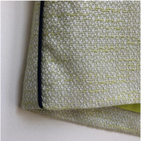 NWT Sail to Sable Limeade Tweed Shorts Resort15-8L metallic pinstripe piping - Picture 11 of 11